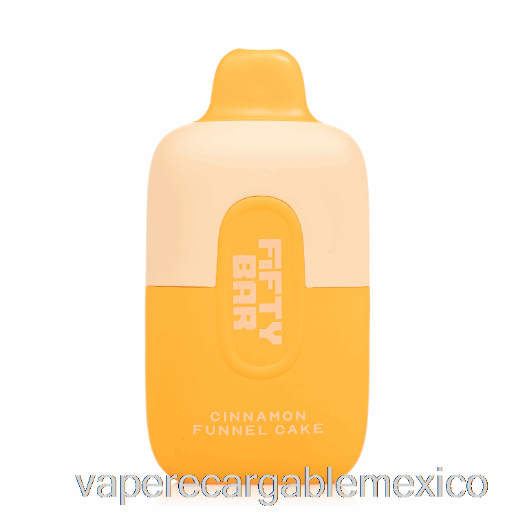 Vape Recargable Cincuenta Bar 6500 Pastel De Embudo De Canela Desechable